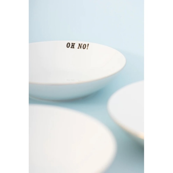 YVONNE ELLEN SLOGAN PASTA BOWLS (SET OF 4) - New in Box - Picture 4 of 6